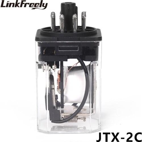 JTX-2C Mini Electromagnetic Coil Relay 10A Round 8 Pins 2NO+2NC 6V 12V 24V 36V DC General Purpose Voltage Relay Switch