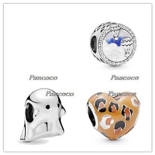 925 Sterling Silver Beads Hot Air Balloon Trip Charm Fit Pandora Women Bracelet & Necklace Diy Jewelry