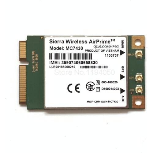 Sierra Wireless MC7430 LTE 4G Module FDD-LTE TDD-LTE CAT6 HSPA+ GNSS WWAN Card USB 3.0 MBIM interface 4G Card for APAC