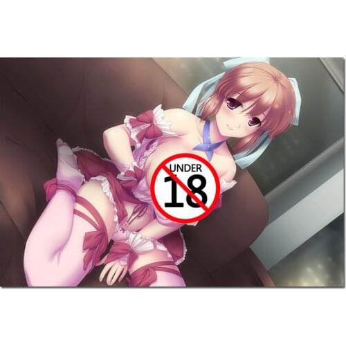 Modern Wall Art Unframed Canvas Painting Beautiful Maid Wallpaper Japanese Adult Anime Posters and Prints For Room Decor