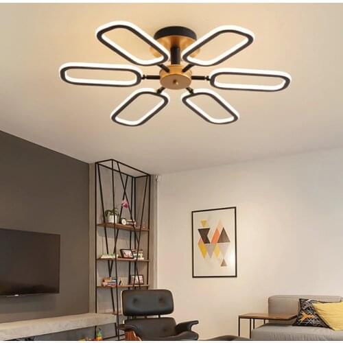 Modern Light Luxury LED Line Chandelier Living Room Study Lamp Creative Personality Bedroom Guest Room Hotel Ceiling Chandelier