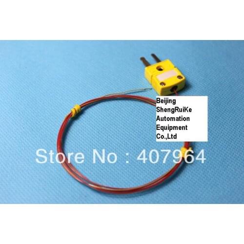 TT-K-36-SLE K type thermocouple with OMEGA Connector ,2*0.127mm, length 1M