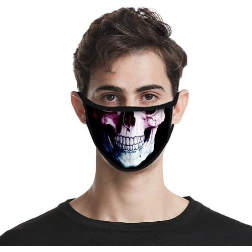 Funny Personality Skull Adult Mask Womens Men Unisex Halloween Cospaly Street Sports Dust-proof Breathable Protection Masks