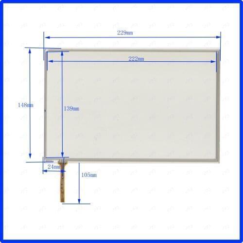 ZhiYuSun 5PCS/LOT XWT973 229*148 10.1inch touchscreens 229mm*148mm touchsensor glass 4lines used cad DVD video