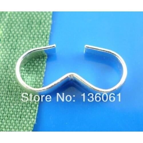 1000pcs Vintage Silver W Crimp Connectors Charms For Jewelry Making Findings Bracelet Crafts Handmade Accessories DIY Gift P1436