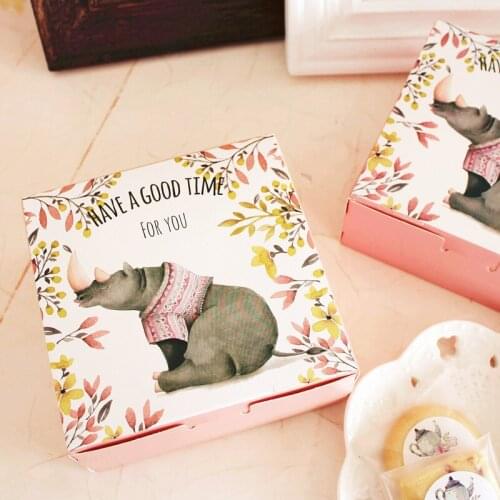 12*12*4.5cm Kraft Paper Cake Box Food Boxes Gift packing Boxes 100pcs/lot Free shipping