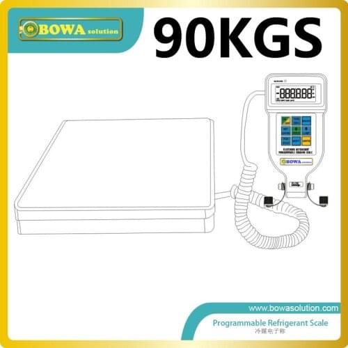 90Kgs automatical gas charging scale for commerce refrigeration equipments and HVAC products