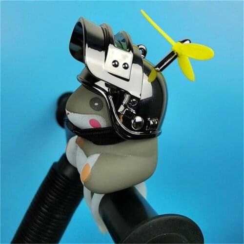 Cycling Riding Accessories Ring Bell New Bicycle Electric Horn Bell Bike Motor Safety Horn Turbo Ducks Bamboo Dragonfly Hamster