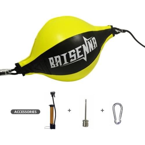 Punching Ball PU Pear Boxing Bag Reflex Speed Balls with Ring Locking MMA Fitness Sports Equipment Training Adults Inflatable