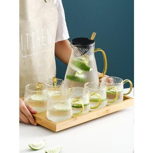 Teapot Glass Kettle Home Kitchen Tableware Large Capacity Teapot Set