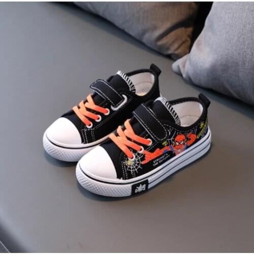 Disney children shoes SpiderMan boys and girls new comfortable cartoon breathable casual sneakers for kids