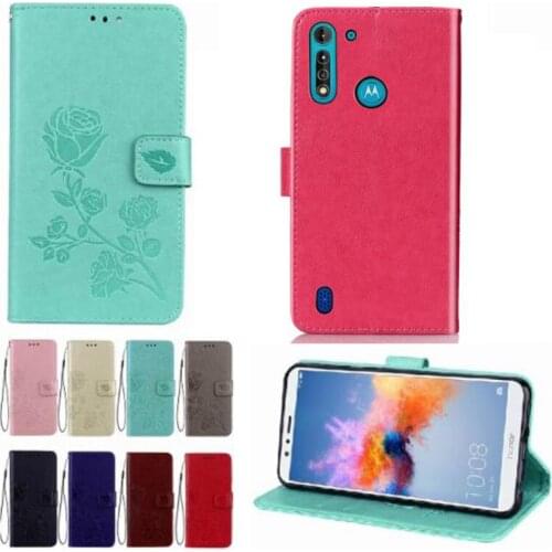 For Motorola Moto G8 Power Lite 6.5" Case Protection Stand Style PU Leather Flip Silicone Back Cover Phone Wallet Case