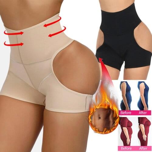 Sexy Hollow Out Hip Control Panties Hole Ass Hip Shaper Buttocks Push Up Shapewear Women High Waist Trainer Slimming Body Shaper