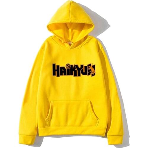 Hot 2021 New Cartoon Haikyuu Hoodies Men Funny Japanese Anime Streetwear Harajuku Karasuno Sweatshirts Unisex Tops Hoodie Male