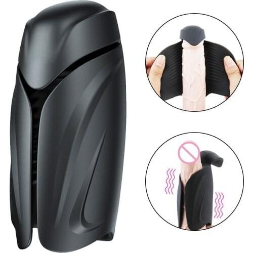 ManNuo 18+ Blowjob Male Masturbator Vagina Pocket Pussy Pulse Vibrators Sex Toy for Men Penis Lasting Trainer Masturbation Cup