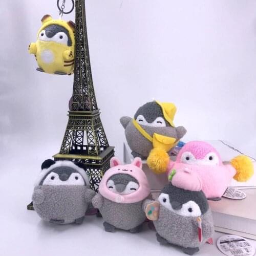 Cute Penguin Design Plush Stuffed Doll Toy Pendant Keychain Bag Decoration Gift Mini Kids Toy