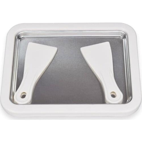 Mini Ice Cream Maker W/ 2 Spatulas for Kids Family Ice Cream Roller Plate for Handmade Ice Cream Yogurt Sorbet