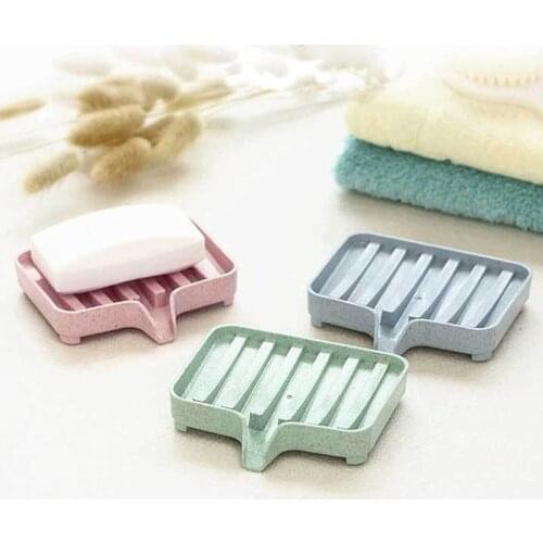 Plastic Shower Soap Storage Rack Tray Soap box Tray Tool 1Pcs Soap Dish Plate Holder Sponge Holder Drain Soap Box