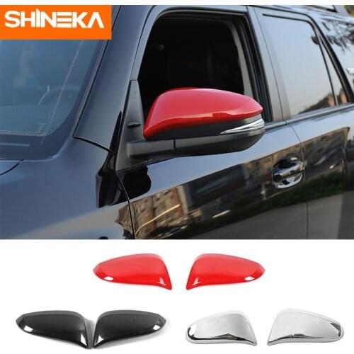 SHINEKA Exterior Sticker For Toyota 4Runner Car Outer Rearview Mirror Cover Decoration Protection Shell For Toyota 4Runner 2017