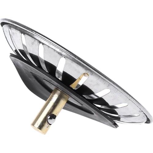 Kitchen Waste Stainless Steel Sink Strainer Plug Drain Filter Stopper Basket Drainer Dropshipping