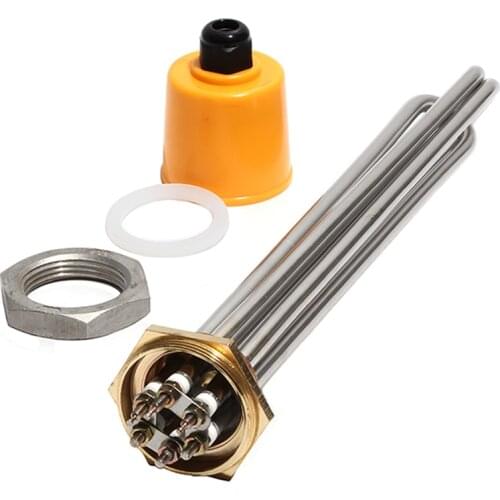 1 1/4" BSP/DN32 Tri-clamp Heater with Accessories 220V/380V Electric Heating Element for Solar Water Tank 3KW/4.5KW/6KW/9KW/12KW