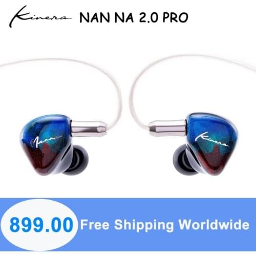 KINERA NAN NA 2.0 Pro 2EST+1DD+1BA In Ear Earphone HIFI DJ Monitor Earbuds with 2.5mm 3.5mm Adapter 0.78 2Pin Cable Headphone