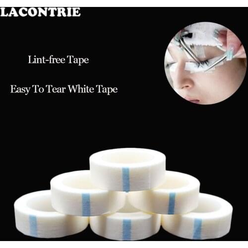 1 Pcs Lint-free Medical Waterproof Tape/White Tape for Eye Care Beauty Easy To Tear Breathable micro tape Home Office Supplies