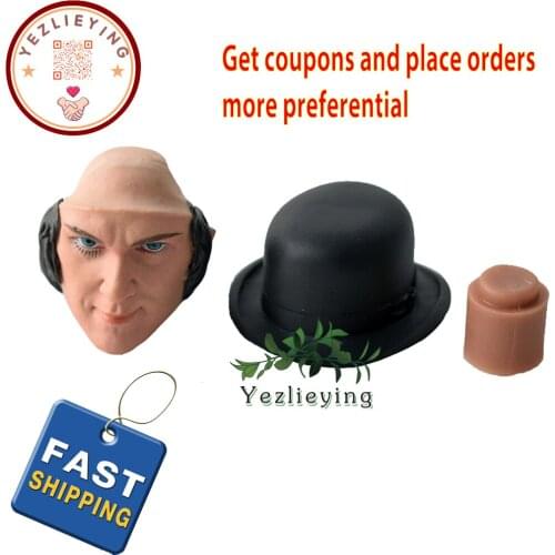 1/6 Scale Action Figure Accesso Clock Orange Kubrick Male Head Sculpt Carve Model For 12" Tbleague Hottoy Body 1/6 Toys With Hat