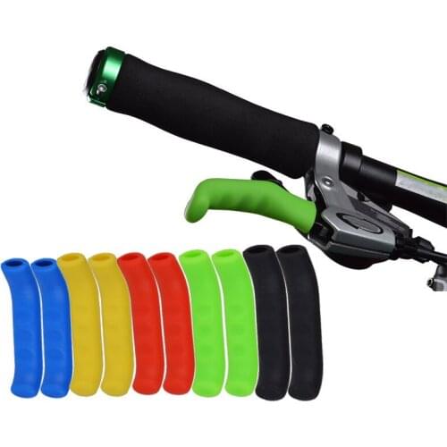 1 Pair Bicycle Brake Handle Cover Bike Brakes Silicone Sleeve Universal Type Brake Lever Protection Covers Cycling Accessory