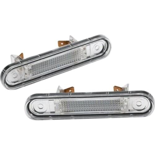 1 Pair LED License Plate Light for Mercedes-Benz W124 W201 W202 Car License Plate Light