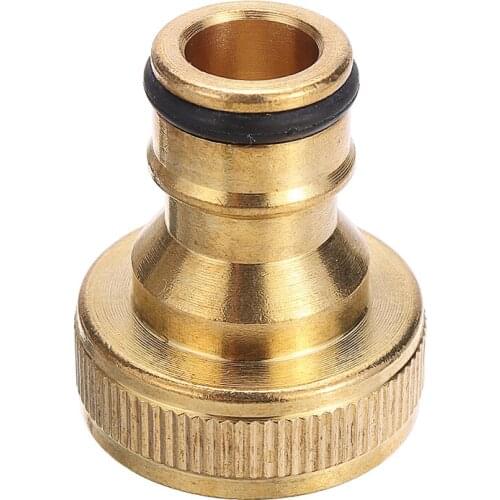 3/4" To 1/2" Brass Thread Quick Connector Adaptor Hose Pipe Tube Spray Nozzle Garden Watering Fittings