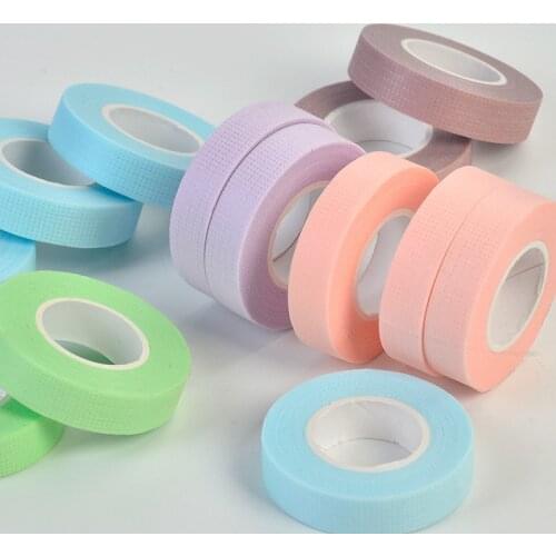 3 Rolls Non-Woven False Eyelash Extension Tape Anti-Allergy Easy Tear Eye Tapes For Grafting Fake Lash Eyeliner Tapes