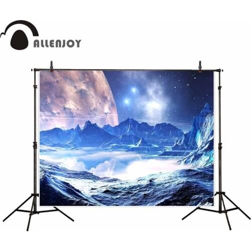 Allenjoy newborn photography background Planet Space Mountain Space Fantasy photo studio photobooth high quality not blurry