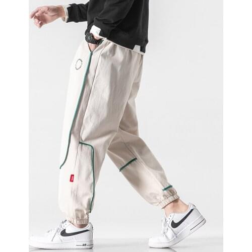 2021 New Fashion Men Cargo Pants Male Wied Leg Pants Streetwear Trousers Men Casual Jogger Harajuku Oversized Harem Pants S-5XL