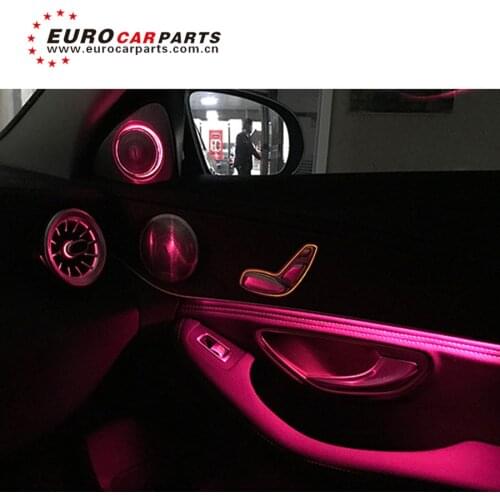 C class w205 C63 C200 C260 door panel ambient lamp for w205 C63 C200 C260 64 colors led ambient lamp Interior decorative lights