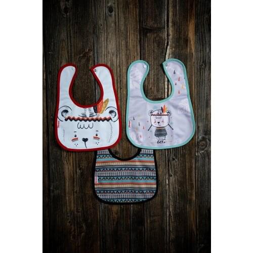 Newborn Essentials Native Themed Cotton Microfiber Unisex Baby Bib Free Shipping Turkey