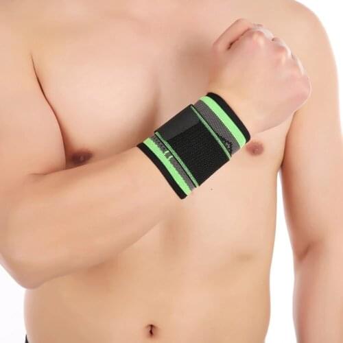 1PC 3D Pressurized Fitness Wristband Crossfit Gym Powerlifting Compression Wrist Support Brace Sleeve Elastic Bandage Hand Wraps