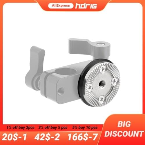 HDRIG 2Pack Standard ARRI Rosette M6 Thread Mount With 15mm Micro Rod for Camera Cage Handle Grip