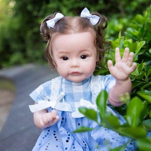 Hoomai 24" SUESUE Reborn Baby Doll Princess Girl Soft Touch Girl Doll Baby Reborn Toys Cosplay Rabbit Toddler Birthday Gifts