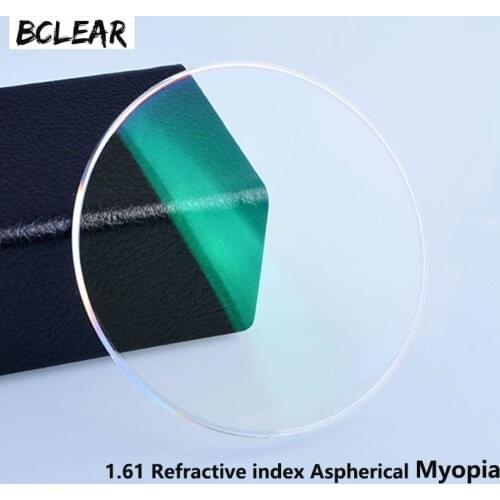 BCLEAR 1.61 Index Resin Lenses Optical Lens UV400 Reflective Coating Lens Optical Glasses Eyeglass for Myopia Short Sight