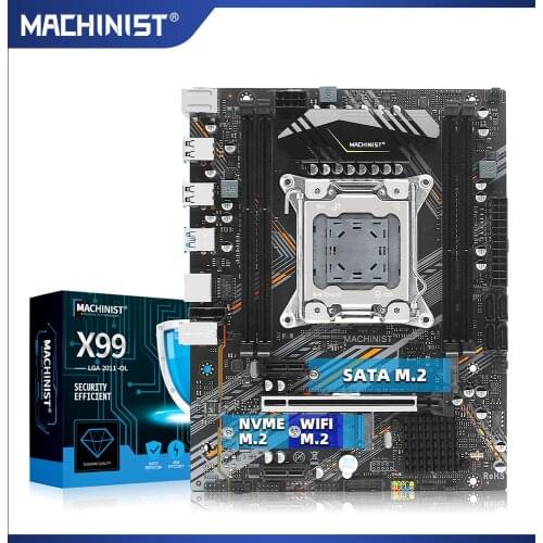 Mechanic X99 desktop board LGA 2011-3,with dual M.2 NVME slots,supports four channels,DDR3 ECC SATA2 USB2.0 and 3.0 X99-G7