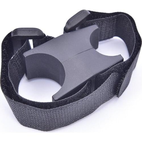 Multi-Purpose Bike Strap Flashlight LED Tourch Mount Holder Bike Lock Clamp Holder Hook&Loop Band Mountain Bicycle Accessories