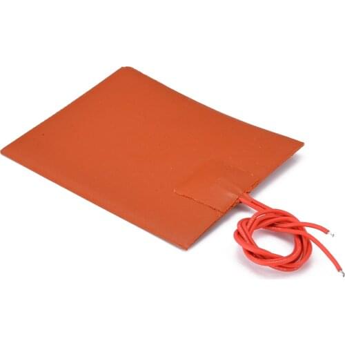 12V DC 20W Flexible Waterproof Silicone Heater Bed Pad For 3D Printer Heat Bed Electric Pads Red 80x100mm Mayitr