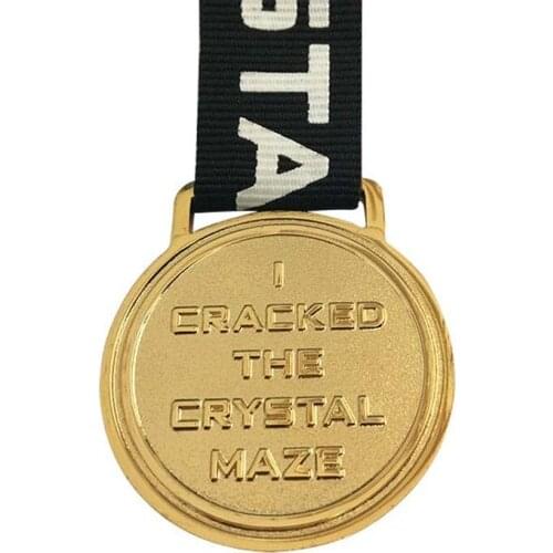 2018 Newest Gold Metal Medal with Sandblasting