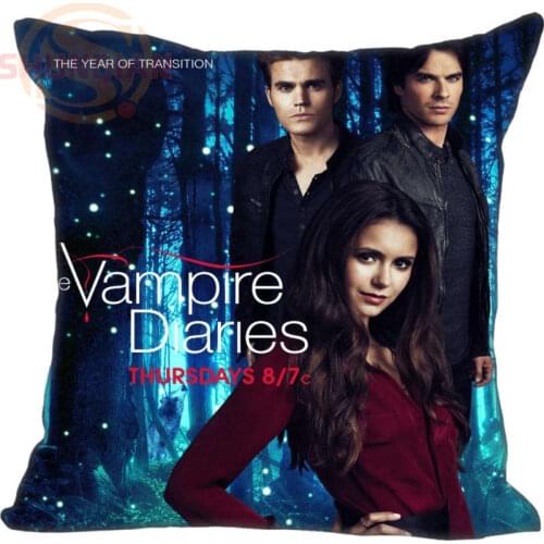 New Vampire Diaries Pillowcase Wedding Decorative Pillow Case Customize Gift For Pillow Cover 35X35cm,40X40cm(One Sides)
