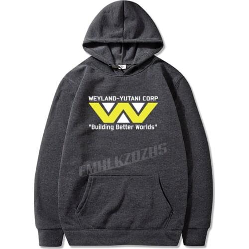 New Funny Alien Weyland Yutani Corp Hoodies Building Better Worlds Warrior Corp Hipster Men and Women Sweatshirt Hoody Tops