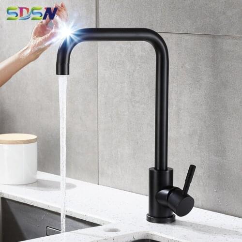 Sensor Kitchen Faucet SDSN Black Bronze Touch Kitchen Faucets SUS304 Stainless Steel Kitchen Mixer Tap Leadfree Touch Faucets