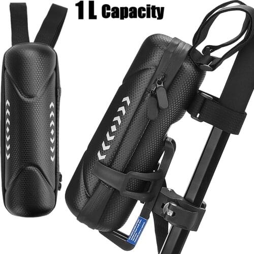 1L Scooter Water Bottle Bag Waterproof Bike Hard Shell Kettle Case for M365 Electric Scooter Front Repair Tools Kit Carrier Bag