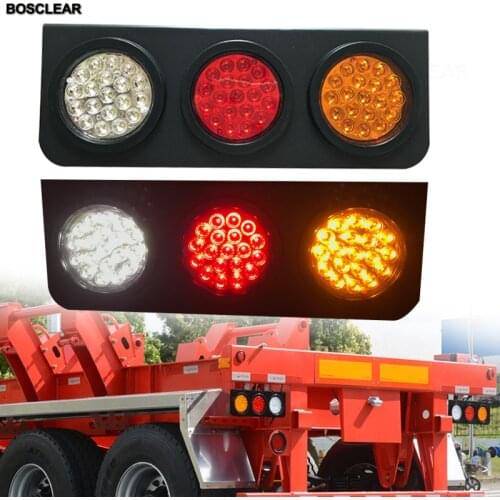 24V LED Dynamic Car Truck Tail Light Turn SignalRear Indicator Brake Lights Stop Reverse Lamps for Lorry Trailer Van Caravan Bus