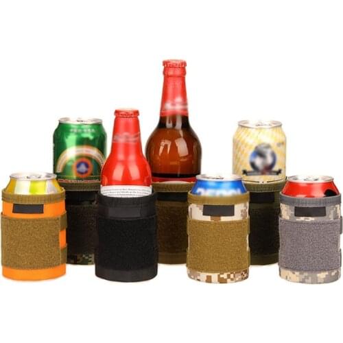 Tactical Army Sports Bag Beer Bottle Cover Military Mini Molle Personal Drink Set Outdoor Camping Hunting Bags Nylon Pouch